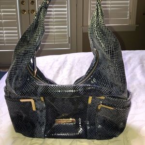 Michael Kors, Blue snakeskin-style bag